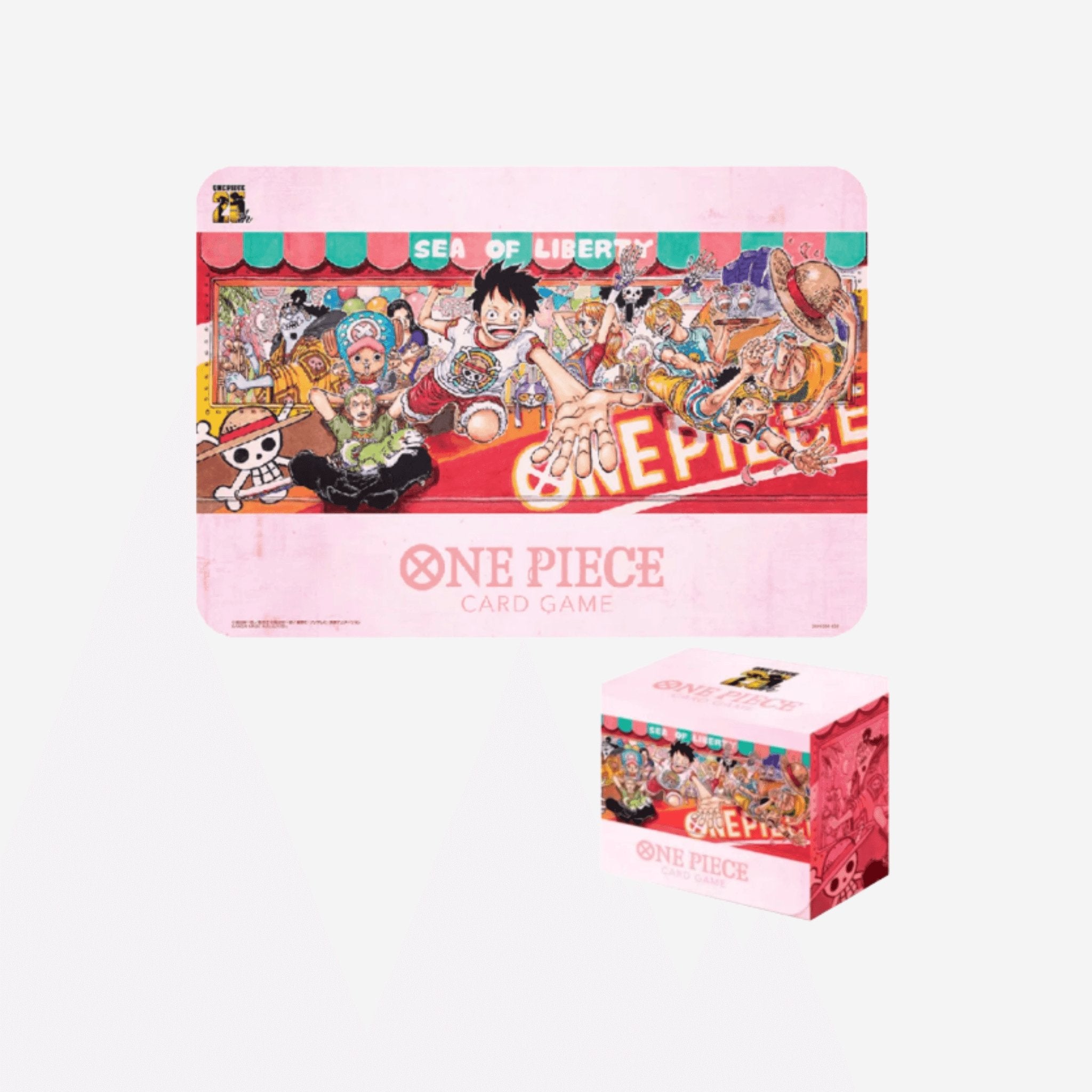 [BANDAI] ONE PIECE - 25TH EDITION - PLAYMAT & CARD CASE