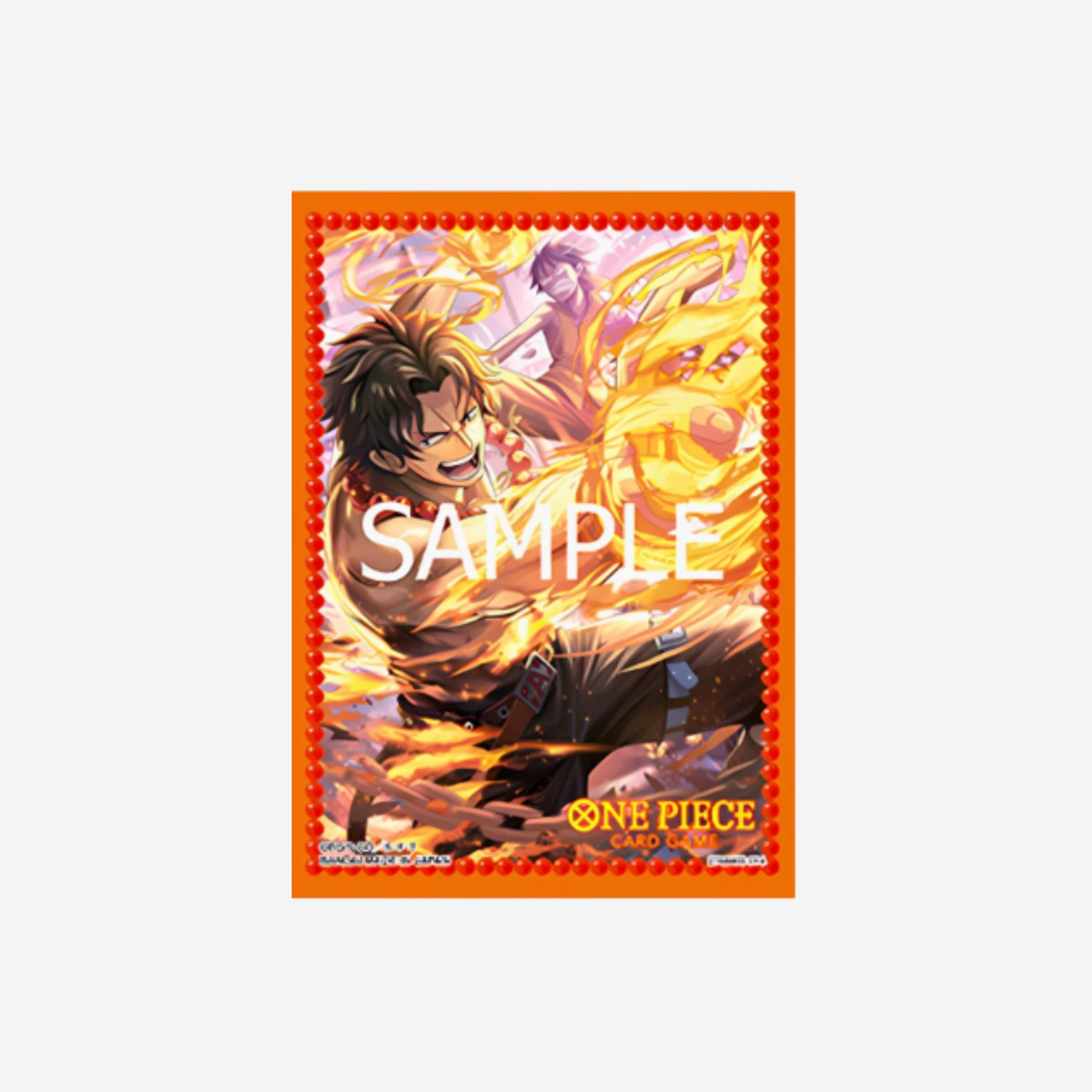 [BANDAI] ONE PIECE - OFFICIAL PORTGAS D. ACE SLEEVES 70 STÜCK