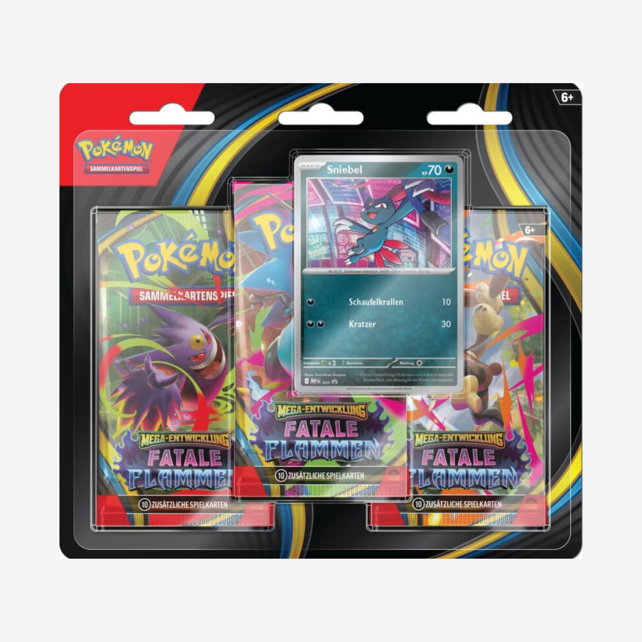 [POKÉMON] MEGA ENTWICKLUNG FATALE FLAMMEN 3-PACK BLISTER [DE]