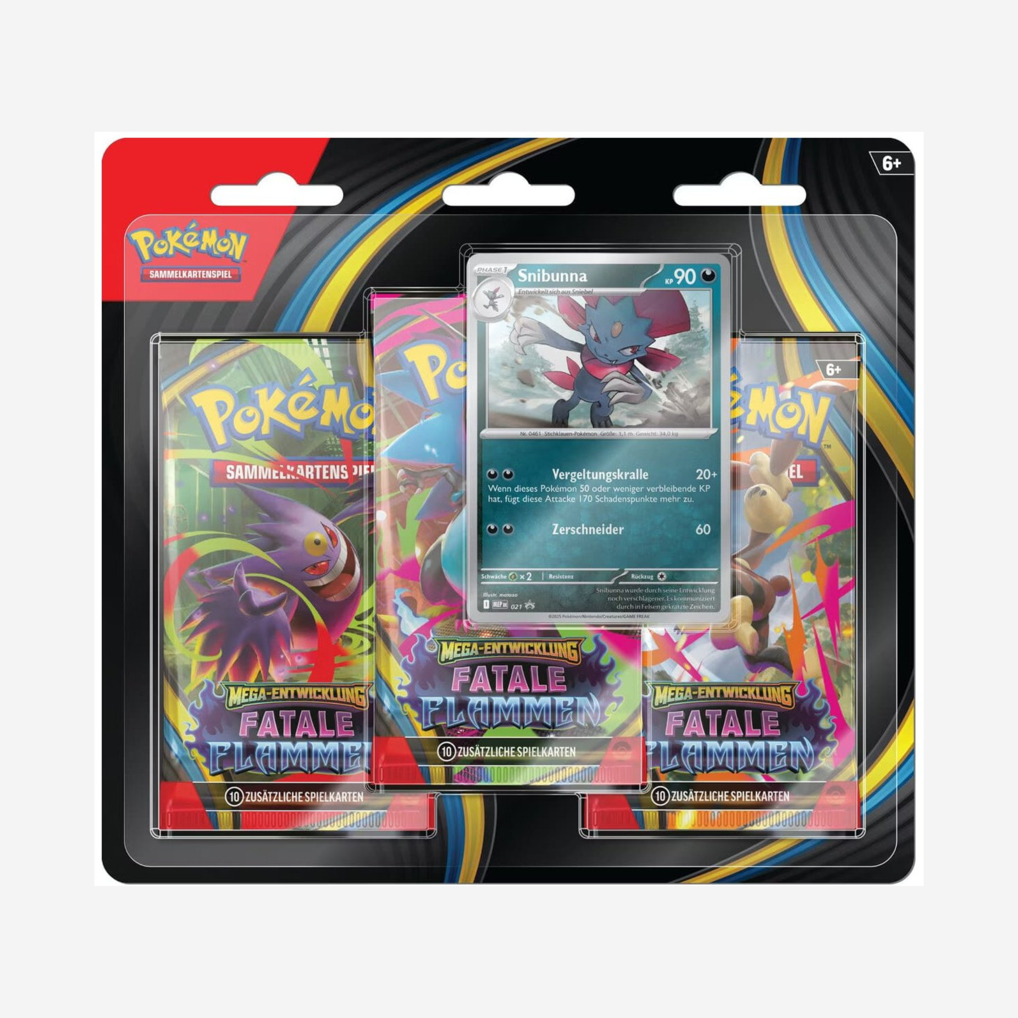 [POKÉMON] MEGA ENTWICKLUNG FATALE FLAMMEN 3-PACK BLISTER [DE]