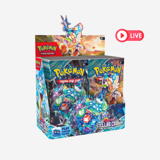 [POKÉMON] SCARLET & VIOLET STELLAR CROWN (SV7) DISPLAY [EN] - LIVEBOXBREAK