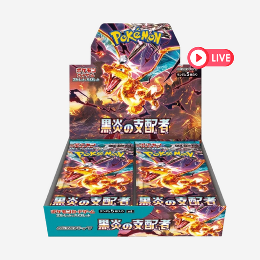 [POKÉMON] RULER OF THE BLACK FLAME (SV3) DISPLAY [JP] - LIVEBOXBREAK