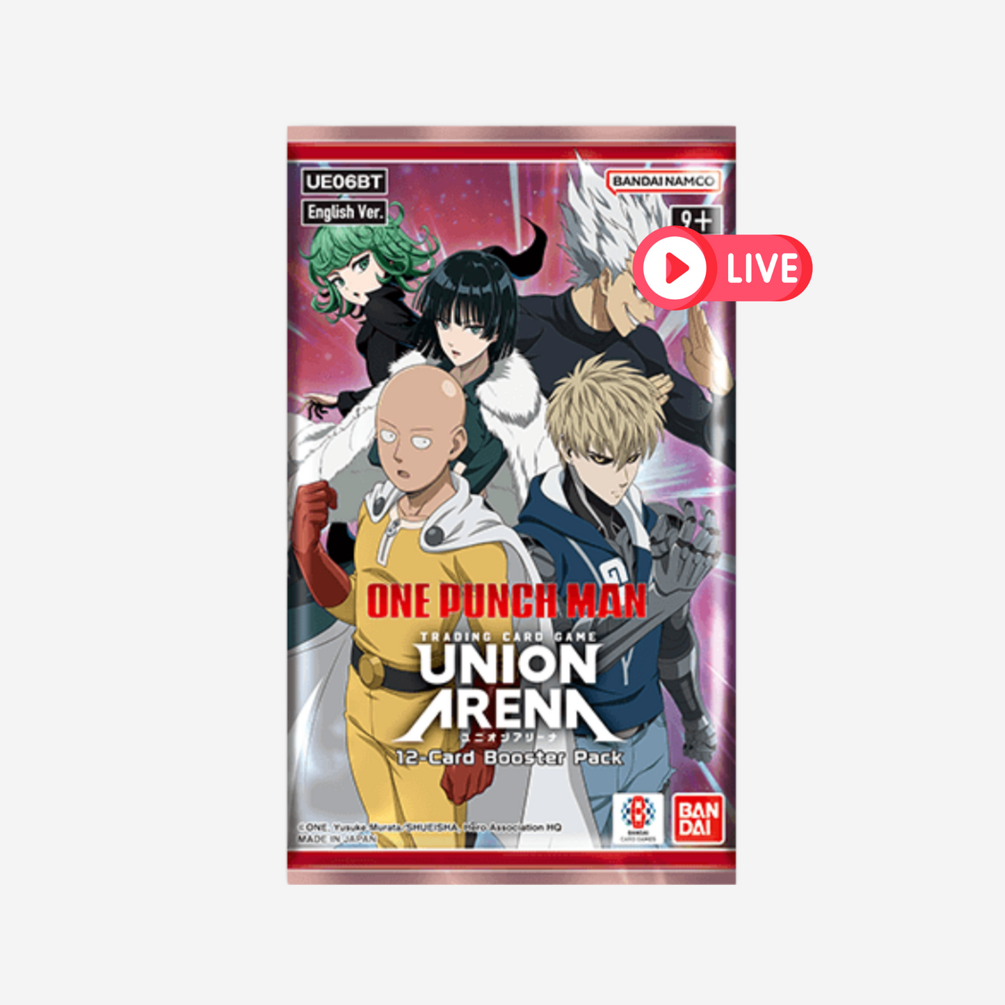 [BANDAI] UNION ARENA - ONE PUNCH MAN BOOSTER UE06BT [EN] - LIVEBOXBREAK