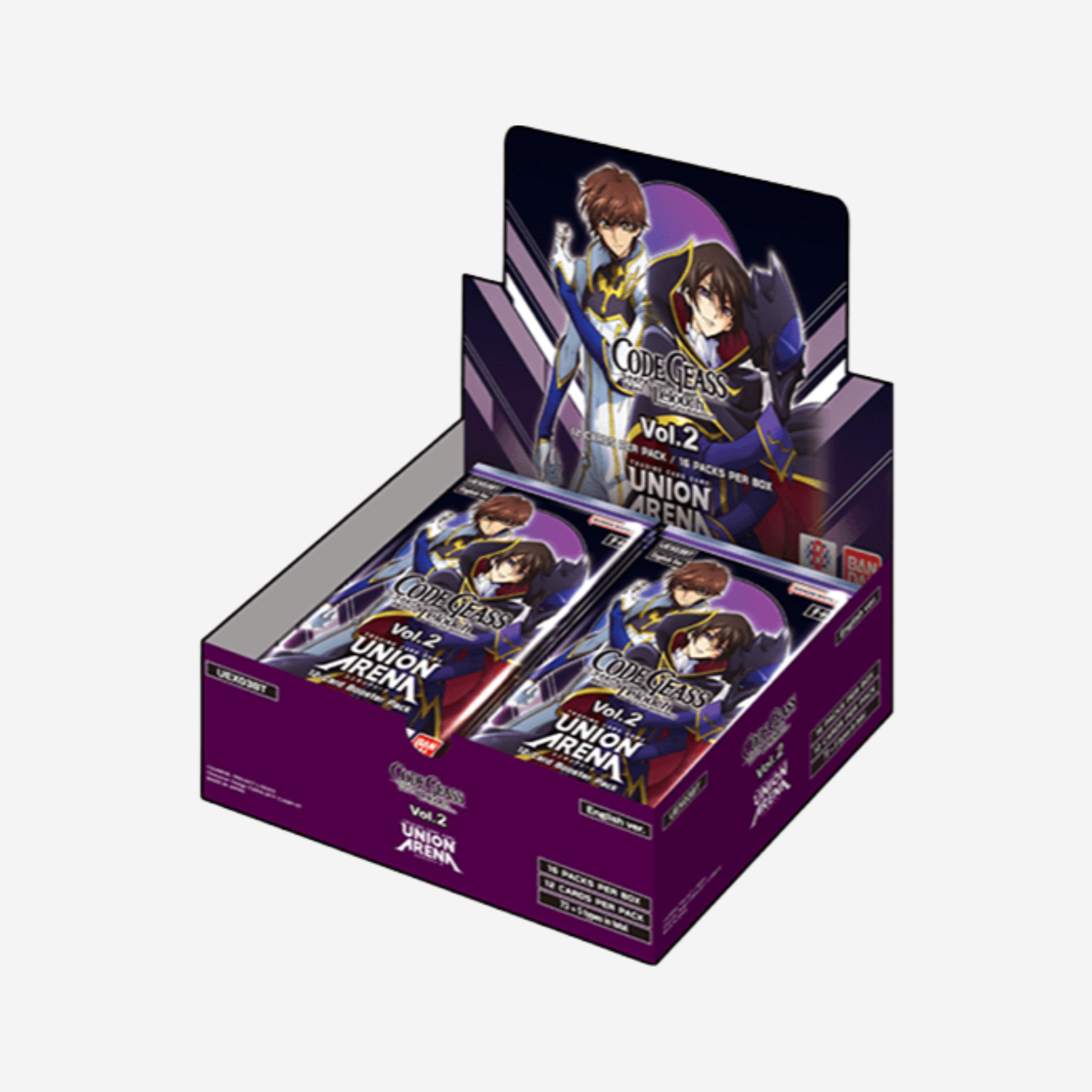 [BANDAI] UNION ARENA - CODE GEASS LELOUCH OF THE REBELLION VOL. 2 DISPLAY UEX03BT [EN]