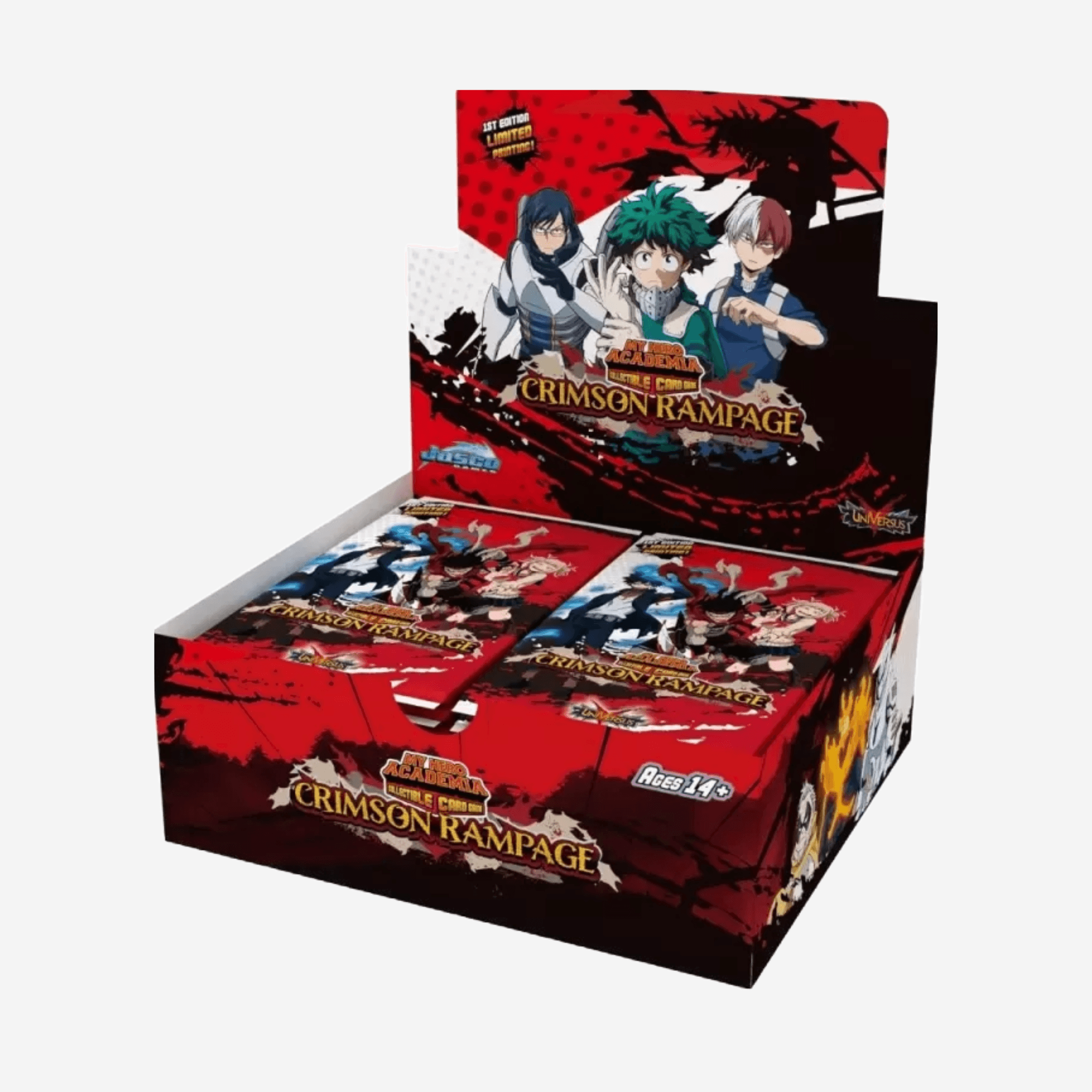 [JASCO GAMES] MY HERO ACADEMIA CCG SERIES 2: CRIMSON RAMPAGE DISPLAY 1ST EDITION [EN]