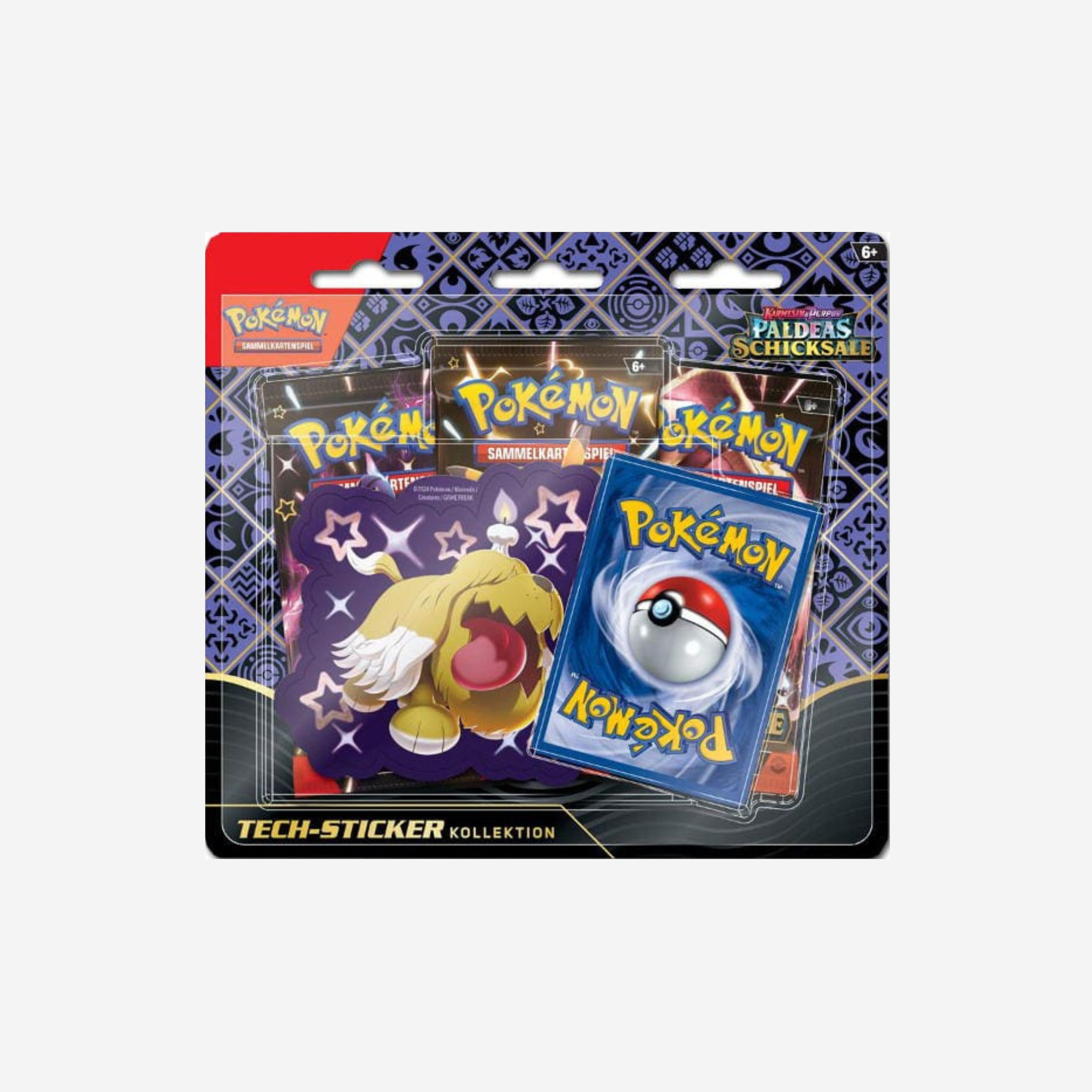 [POKÉMON] KARMESIN & PURPUR - PALDEAS SCHICKSALE TECH-STICKER [DE]